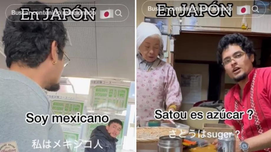 Le Mexicain a fait preuve de sympathie envers les proches de sa petite amie japonaise. (TikTok @yukita.chan)
